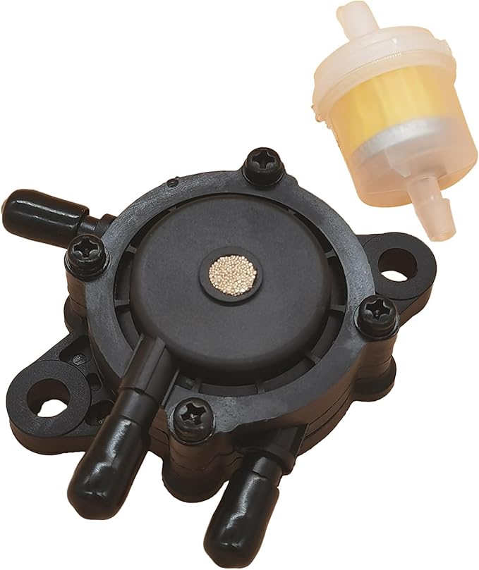 Vacuum Fuel Pump with Fuel Filter for Kohler 17HP-25 HP Small Engine Lawn Mower Tractor for Honda for Yamaha for John Deere