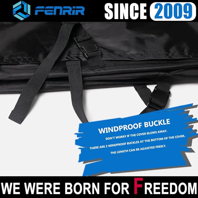 Fenrir 170CM Minimoto Motorcycle Cover Waterproof Outdoor Storage All Season Protection Compatible with Honda Grom Navi Monkey DAX125 MSX125 Kawasaki Z125 Benelli TNT135 CFMOTO Papio Ohvale GP-0 GP-2