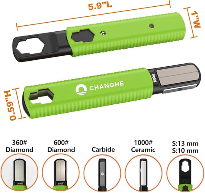 Multi Garden Tool Blade Sharpener - For Sharpening Lawn Mower Blades, Garden Pruners, Axe, Machete, Hedge Shears, Scissors, Hatchets, Pocket Knife Sharpener, speedy sharp sharpener