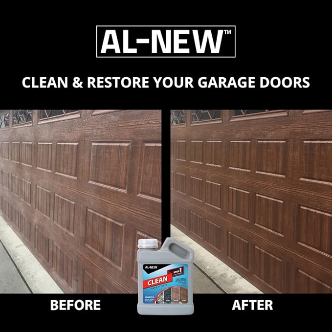AL-NEW Step 1 Clean | Cleaning Solution for Outdoor Patio Furniture, Garage Doors, Window Frames, Exterior Lights & Fencing (16 Ounce)