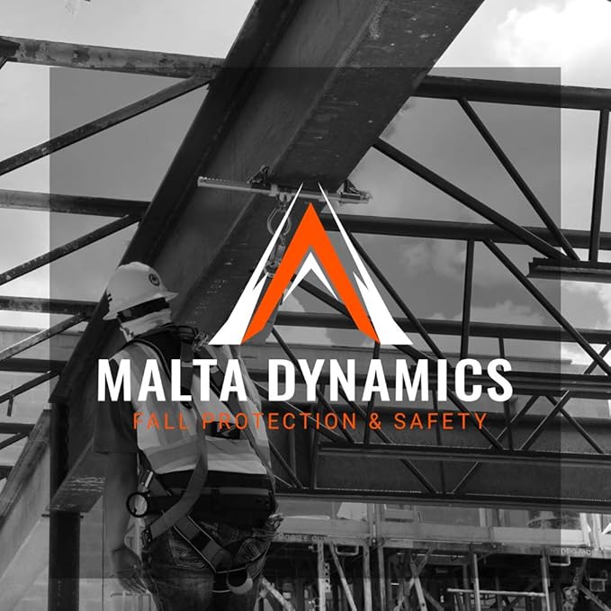 Malta Dynamics Javelina Safety Harness for Fall Protection, Lightweight, Comfortable Construction Harness, Tongue & Buckle