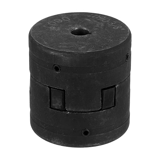 uxcell 3/8" to 3/8" L090 Flexible 3-Piece L-Jaw Coupling Coupler Set & Buna-N NBR Rubber Spider for Log Splitter Hybrid Equipment
