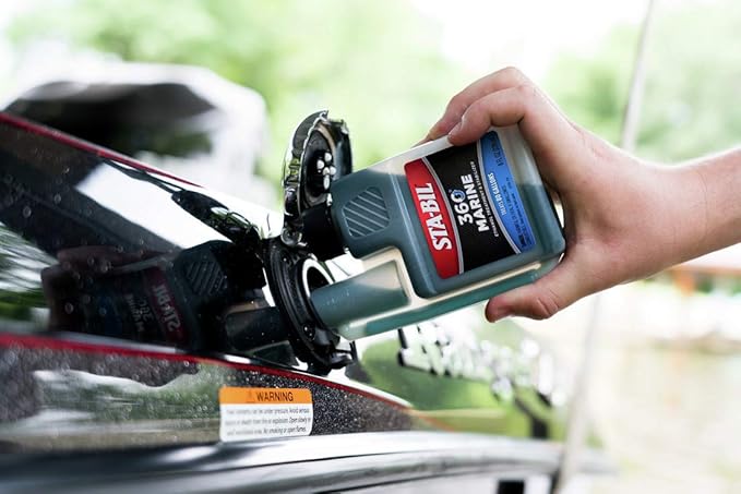 STA-BIL Marine Fuel System Treatment | Full Fuel System Cleaner, Injector Cleaner | Additive for Boats & Watercrafts, In-Season Cleaning & Protection 8oz (12 Pack)