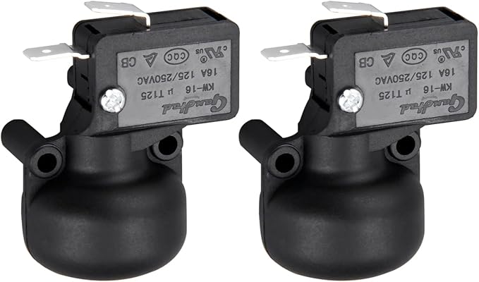 Aupoko Micro Anti Tilt Dump Switch for Patio Heater, 2Pcs THP-ATM Tip Over Switch Fits for Propane Gas Patio Heater Tank Top Cabinet heaters Outdoor or Room Heater FD4 Dump Switch 16A 125VAC 20A T125