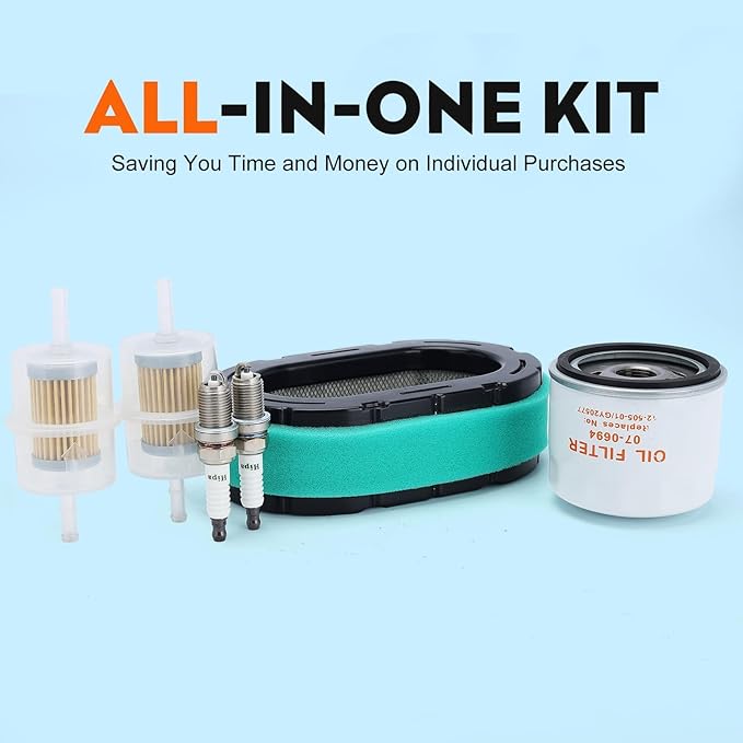 Hipa KH-32-883-09-S1 Air Filter 7000 Series Maintenance kit Oil Filter Change Kit for Kohler KT725 KT735 KT745 KT740,Cub Cadet Enduro XT1 XT2 Replace Kohler 32 083 09