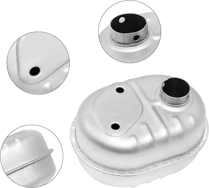 VIKKSAER 18310-Zm0-000 Muffler, Replacement for Honda Gx100 Gcv135 Cub Cadet Ls25cc Log Splitter Cc109 Log Splitter Ls27 Push Walk Behind Mower Cc439 Cc949 Cc469 Ls27t