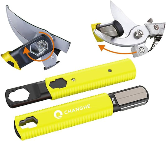 Multi Garden Tool Blade Sharpener - For Sharpening Lawn Mower Blades, Garden Pruners, Axe, Machete, Hedge Shears, Scissors, Hatchets, Pocket Knife Sharpener, speedy sharp sharpener