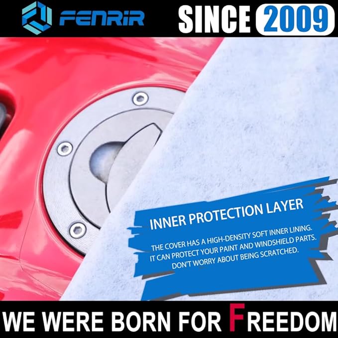 Fenrir 170CM Minimoto Motorcycle Cover Waterproof Outdoor Storage All Season Protection Compatible with Honda Grom Navi Monkey DAX125 MSX125 Kawasaki Z125 Benelli TNT135 CFMOTO Papio Ohvale GP-0 GP-2