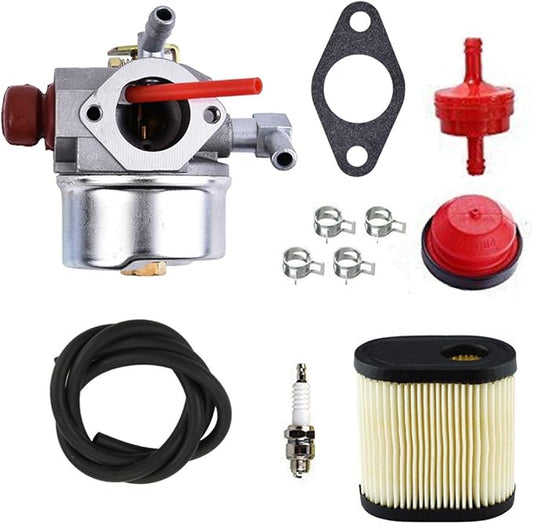 ANTO 640350 Carburetor for Tecumseh 640271 640303 640338 640274 13566 LV195EA LV195XA LEV100 LEV105 LEV120 Mowers Carburetor with filter primer bulb spark plug Tune Up Kit