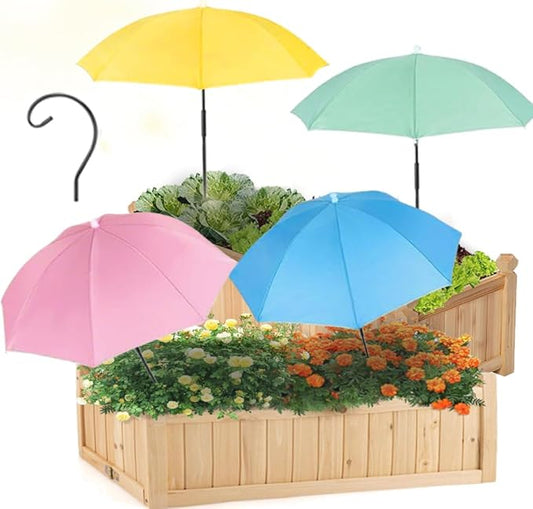 Plant Umbrellas for Outdoor Plants, Garden Umbrella Shade for Plants,Adjustable Height Provides shade cloth for Plants to Protect Their Flowers from Intense Sunlight and Rain(18.8 inches to 35.58 inches)