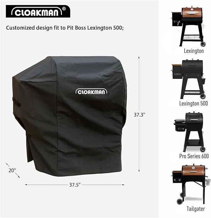 Heavy Duty Grill Cover fits Pit Boss Lexington 500, Lexington 540, Pro 600 and Tailgater 340/440TG1 Pellet Smoker Grill Cover