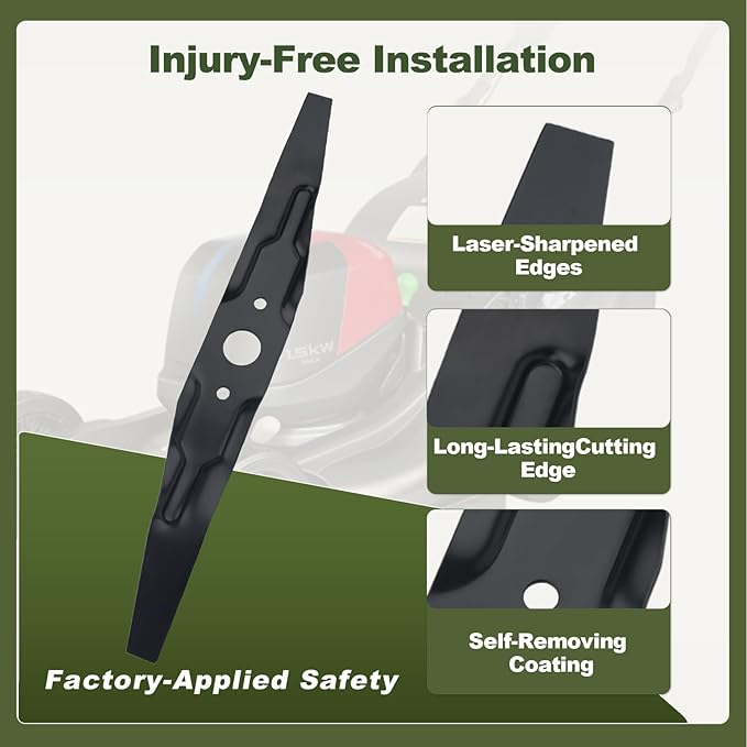72531-VH7-000 & 72511-VL0-S00 Mulching Blades Kit for Honda HRX217/HRR216 21" Microcut Twin Blade Kit - Complete Maintenance Kit with Air Filter 17211-Z8B-901,Spark Plug,Bolts and Spacer