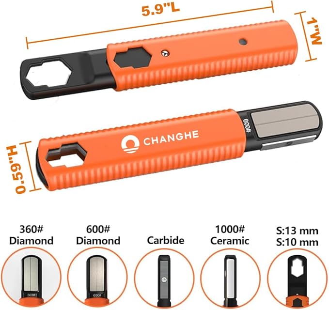 Multi Garden Tool Blade Sharpener - For Sharpening Lawn Mower Blades, Garden Pruners, Axe, Machete, Hedge Shears, Scissors, Hatchets, Pocket Knife Sharpener, speedy sharp sharpener