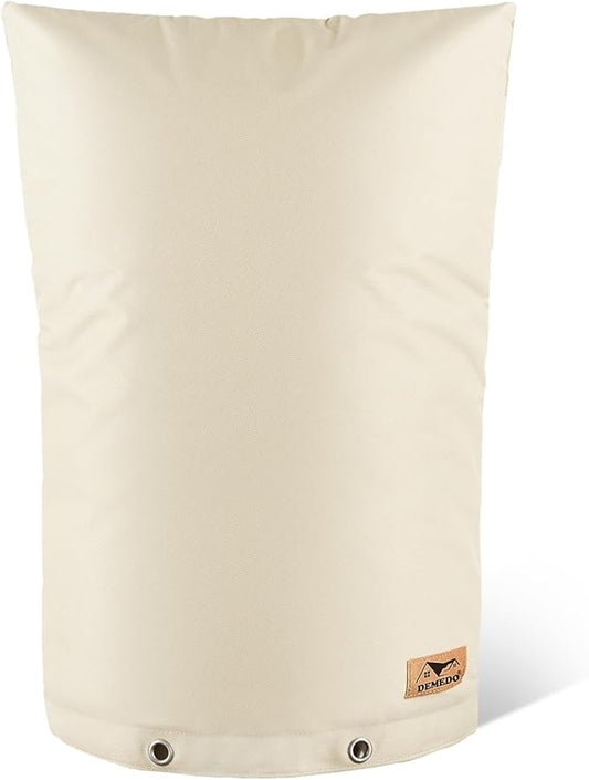 Backflow Preventer Insulation Cover - Water Pipe Insulation Sprinkler Cover for Outside - Insulated Backflow Cover Pouch for Irrigation Back Flow Valve in Winter or Sun Exposure (24" W x 36" H, Sand)