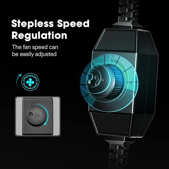 VIVOSUN R6 6 Inch 390 CFM Inline Duct Fan with Variable Speed Controller HVAC Blower for Ventilation