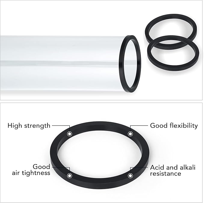 PAMAPIC Patio Heater Glass Tube Replacement for 4-Sided Outdoot Patio Pyramid Heater,49.5 inch tall
