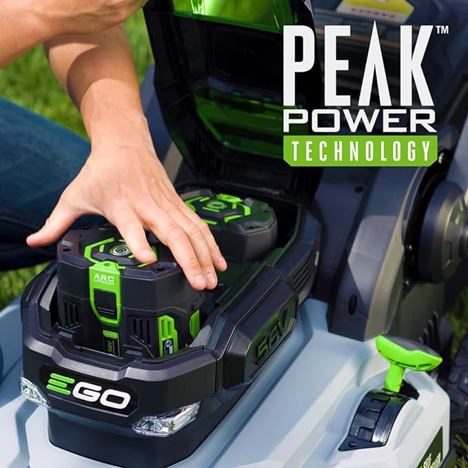 EGO POWER+ Electric Lawn Mower, Self-Propelled Cordless, Includes (2) 56V 5.0Ah Batteries and Charger - LM2142SP