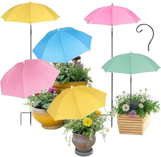 Plant Umbrellas for Outdoor Plants, Garden Umbrella Shade for Plants,Adjustable Height Provides shade cloth for Plants to Protect Their Flowers from Intense Sunlight and Rain(18.8 inches to 35.58 inches)
