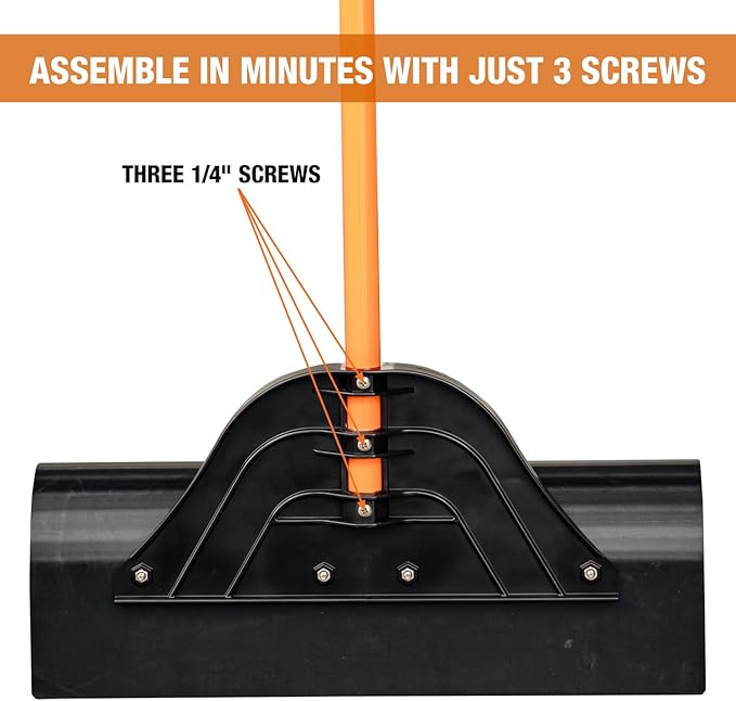 Buyers Products 9001048 48 in. Wide Snow Pusher Shovel Plow Blade for Driveways, Sidewalks, Hockey Rinks, Residential & Commercial Applications, Doorways & Decks