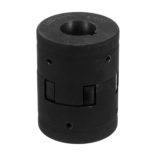 uxcell 7/8" to 1-1/8" L100 Flexible 3-Piece L-Jaw Coupling Coupler Set & Buna-N NBR Rubber Spider for Log Splitter Hybrid Equipment
