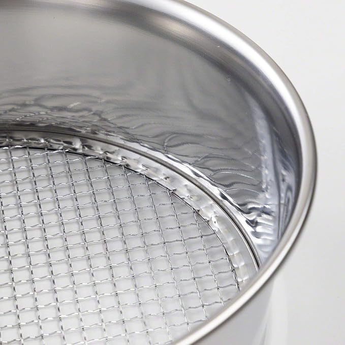 Wazakura 3PCS Soil Sieve Set 8-1/4 inch (210mm),3 Sieve Mesh Filter Sizes, Japanese Bonsai Gardening Tool - 8-1/4inch(210mm)
