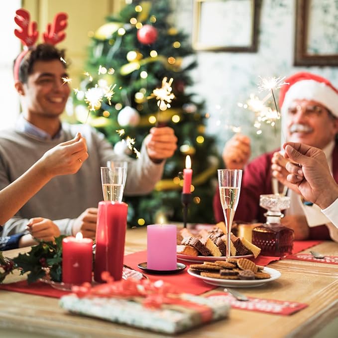 12 Pack 2x3 Inch Pink Pillar Candles for Romantic Valentine's Day, Unscented Column Candles for Home Restaurants Spa Church Weddings, Smokeless Dripless and Clean Burning Emergency Candle