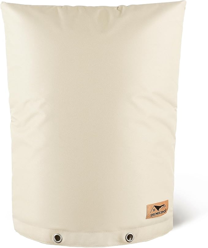 Backflow Preventer Insulation Cover - Water Pipe Insulation Sprinkler Cover for Outside - Insulated Backflow Cover Pouch for Irrigation Back Flow Valve in Winter or Sun Exposure (25" W x 30" H, Sand)