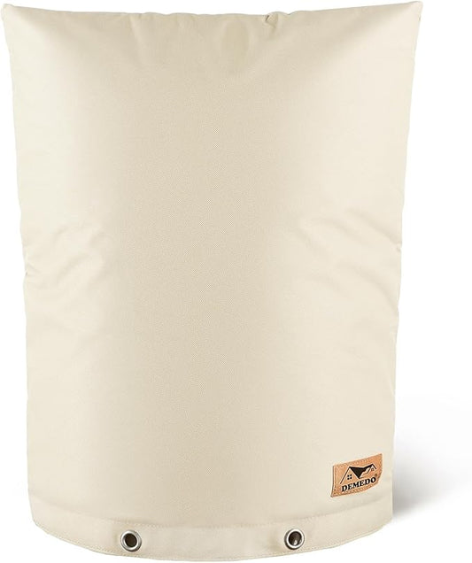 Backflow Preventer Insulation Cover - Water Pipe Insulation Sprinkler Cover for Outside - Insulated Backflow Cover Pouch for Irrigation Back Flow Valve in Winter or Sun Exposure (25" W x 30" H, Sand)