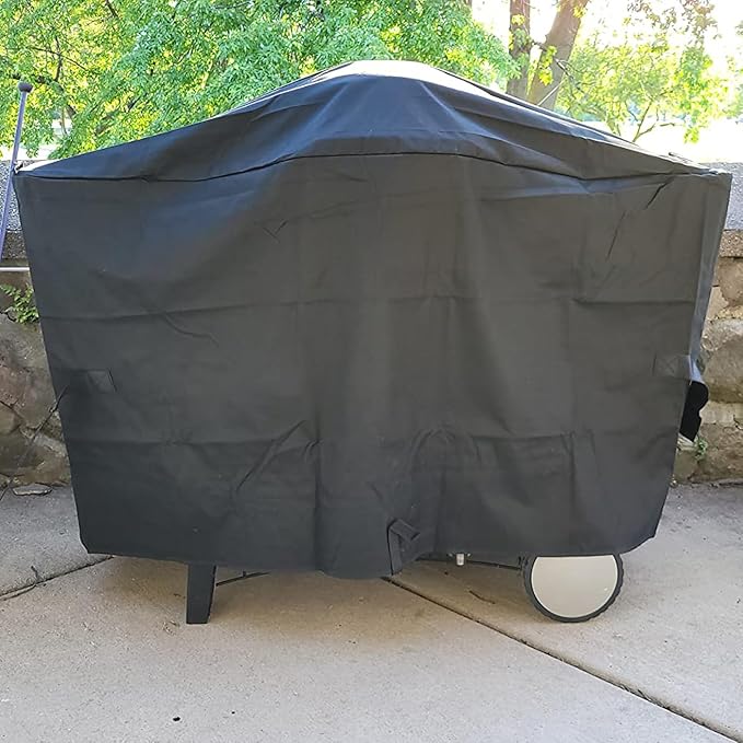 Grill Cover for Weber Q2000, Q2200, Q2400, Q300, Q320, Q3000, Q3200 Gas Grills, Heavy Duty BBQ Gas Grill Cover 7112, Waterproof UV Resistant Cover, Outdoor Barbeque Grill Accessories