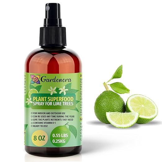 ππππππππππ Plant Superfood for Lime Tree with B1 Vitamin, Glucose and Essential Minerals - Organic Plant Food Fertilizer for Indoor & Outdoor Lime Trees Care - 8oz