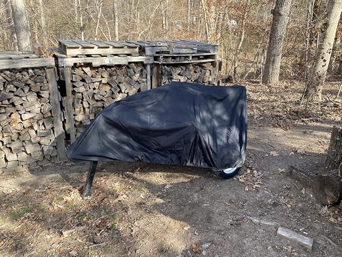 Log Splitter Cover Waterproof Oxford Cloth 83" x 45" x 39" Suitable for 15-45 ton Gas or Electric Log Splitters Weather-Resistant Wood Splitter Cover