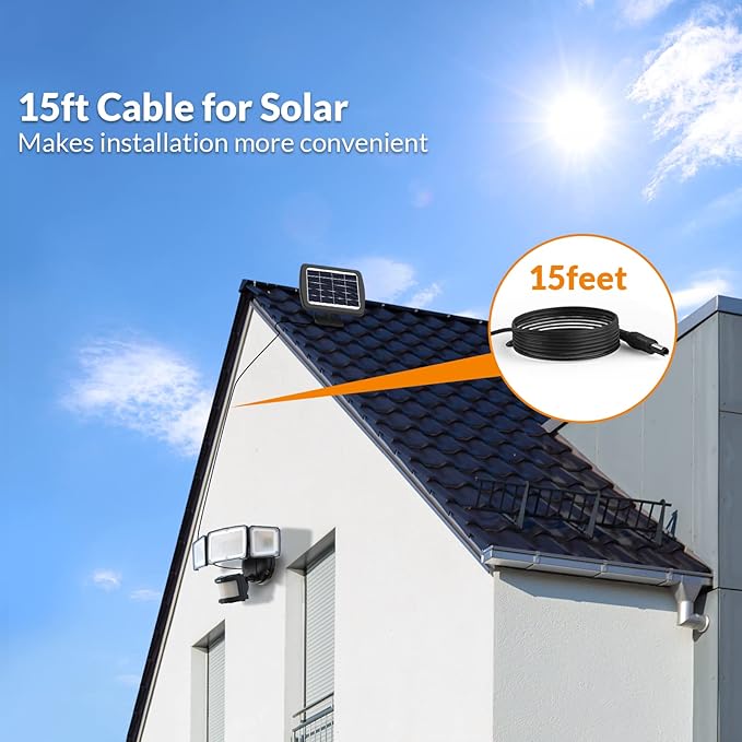 LEPOWER 1600LM LED Solar Security Lights Motion Outdoor, 5500K White Light, IP65 Waterproof Outdoor Flood Solar Light for Yard, Garage(Black)