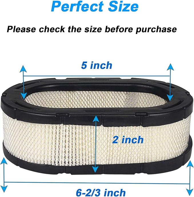 32 083 09-S Air Filter Kit for Koh-ler KT715 KT725 KT730 KT735 KT740 KT745 KT610 KT620 19HP-26HP Engine Cub Cad-et XT1 XT2 Lawn Mower with 12 050 01-S Oil Filter