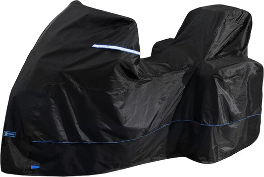 FENRIR 420D 90" INCH Motorcycle Cover Waterproof Outdoor Storage Compatible with BMW R1300GS R1250GS KTM Adventure Honda Africa Twin Nt1100 Yamaha Tracer Suzuki VStrom Kawasaki Versys Triumph Tiger