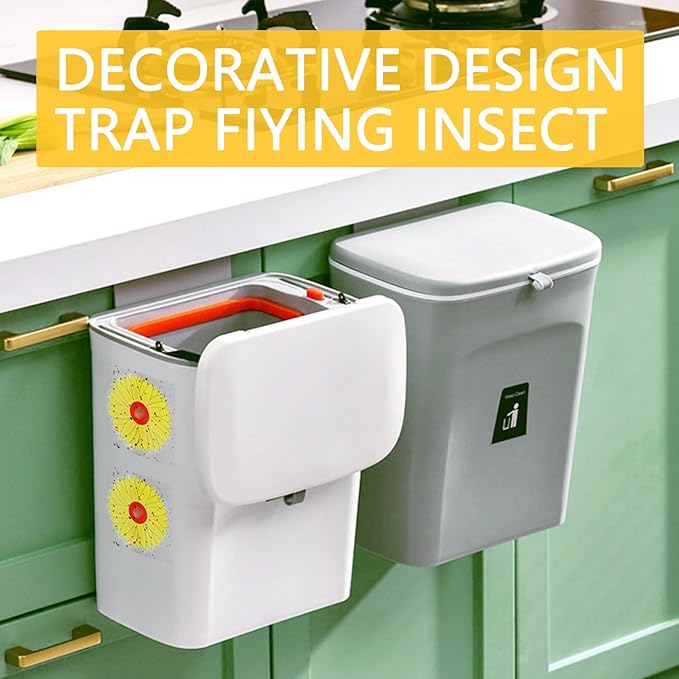 32 Pack Window Fly Traps, Fruit Fly Traps for Indoors, Paper Sticky Strips with Beautiful Sunflower Design, House Fly Catcher Trap for Home, Pest Control for Kitchen and Garage