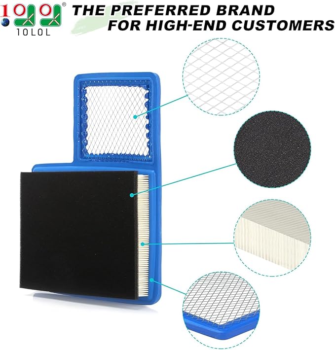 10L0L Golf Cart Tune Up Kit for Yamaha G16 G19 G20 G21 G22 G29 Drive Gas Vehicles 1996-up with 301cc/357cc Engine, Air Filter JN6-E4450-01 JN6-E445E-00, Fuel Filter, Spark Plug