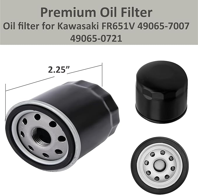 Tune Up Kit for Husqvarna Z254F Parts,Gravely Zero Turn Mower Accessories Parts.Oil Filter for Kawasaki FR691V RF651V FR730V FS481V FS541V FS600V FS730V Tune Up Kit,Fits Oil Filter 49065-7007