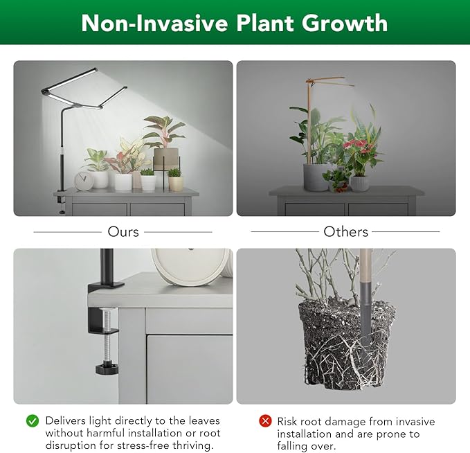 Sondiko Tall Full Spectrum Grow Lights for Indoor Plants, LED Grow Light with Automatic Timer, 9-Level Dimmable, Adjustable Lamp Angle Plant Lights for Indoor Growing