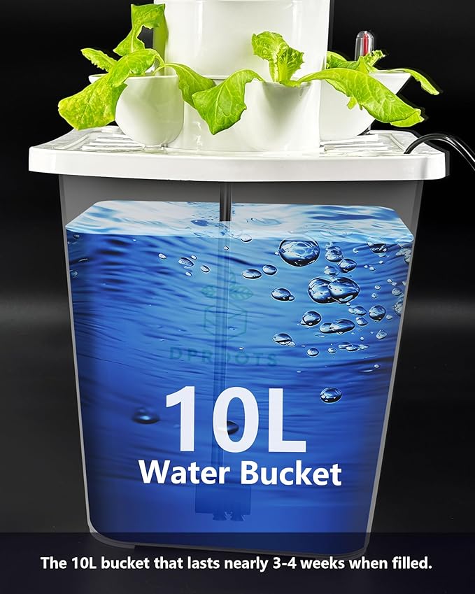 Hydroponic Tower Growing System,45 Pods Vertical Garden,Suitable for Indoor and Greenhouse, Grow Herbs and Vegetables,Houseplant Farming with Water Circulation and Automatic Timer