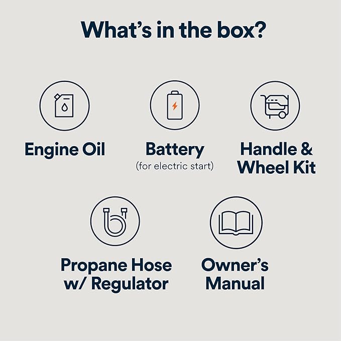 Generac 12,500/9,500-Watt Tri-Fuel Portable Generator - Electric Start - Gas, Propane or Natural Gas - Home Backup, Jobsite, or RV - Quiet Operation - Long Runtime - 49-State Compliant