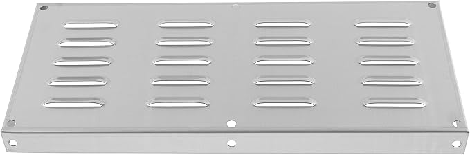 Stainless Steel Venting Panel for Grill Accessory, Masonry Fire Pits and Outdoor Kitchens, 15" by 6-1/2" by 1"