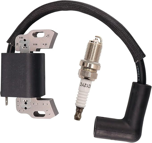 84005272 Ignition Coil with Spark Plug for 08P502 09P602 09P702 Lawn Mower Engines Replace 595009 593872 593872 799582