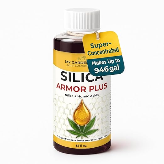 Silica for Plants with Humic Acids β Hydroponic Nutrients & Bloom Fertilizer β Stronger Branches, Stress Tolerance & Big Bloom Growth β Hydroponic Plant Food for Indoor & Outdoor Growers (32 oz)