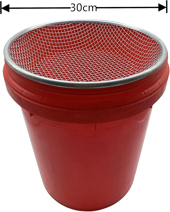3 PCS Soil Sieve for Garen -12 inches Soil Sifter for Rocks Compost Suitable for 5 Gallon Drums 10mm,6mm,3mm