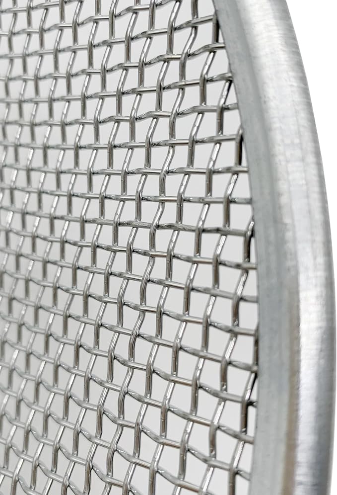 3 PCS Soil Sieve for Garen -12 inches Soil Sifter for Rocks Compost Suitable for 5 Gallon Drums 10mm,6mm,3mm