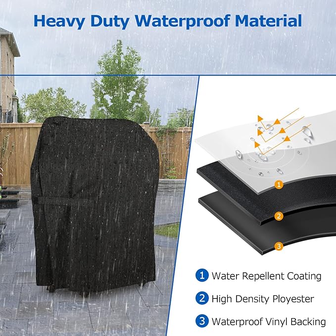 SunPatio 2 Burner Grill Cover 30 Inch, Heavy Duty Waterproof Small BBQ Cover Compatible for Weber Spirit 210 Series, Charbroil, Kenmore Grills, Compared to Weber 7105 (Not Fit for Spirit II E-210)