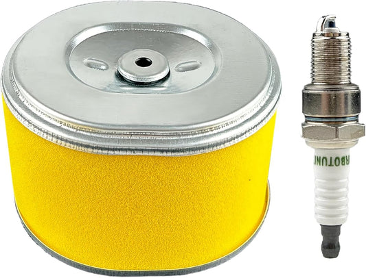 GX390 Air Filter Compatible with Honda GX340 GX 390 11HP 13HP Engine 17210-ZE3-505 17210-ZE3-010 Engines Lawn mowers Air Cleaner and More with spark plug