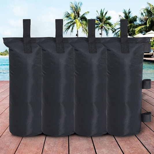 COOSHADE Canopy Tent Sand Bags Gazebo Weights Bags,4 Pack,120LBS,Black