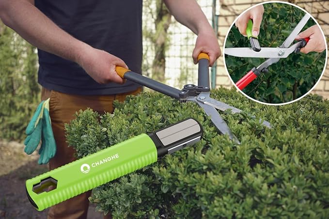 Multi Garden Tool Blade Sharpener - For Sharpening Lawn Mower Blades, Garden Pruners, Axe, Machete, Hedge Shears, Scissors, Hatchets, Pocket Knife Sharpener, speedy sharp sharpener