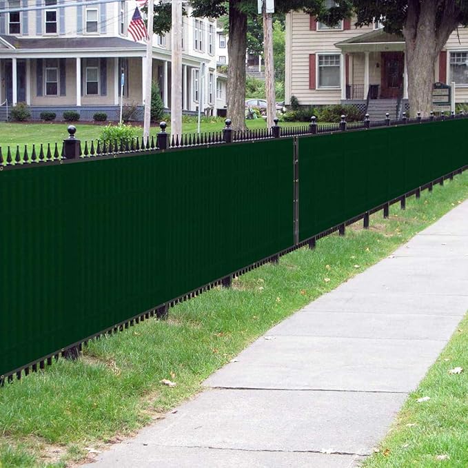 Sunnyglade 5 feet x 150 feet Privacy Screen Fence Heavy Duty Fencing Mesh Shade Net Cover for Wall Garden Yard Backyard (5 ft X 150 ft, Green)